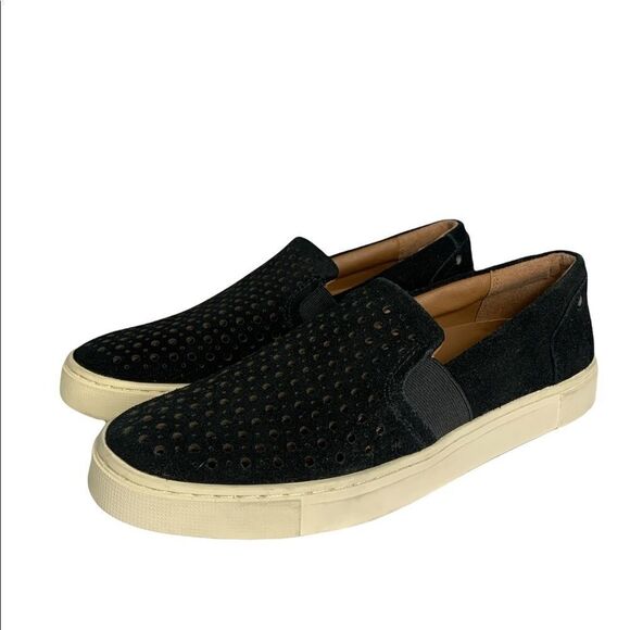 𝅺frye & Co Suede Leather Slip on Sneakers - Picture 2 of 7
